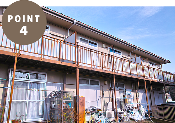 アパートの防水工事の写真