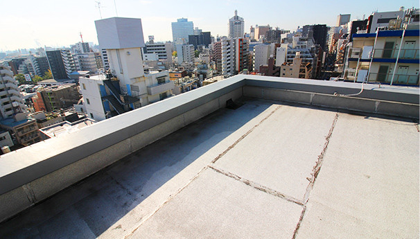 ビルの防水工事の写真