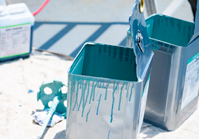 塩ビシート防水工事の写真