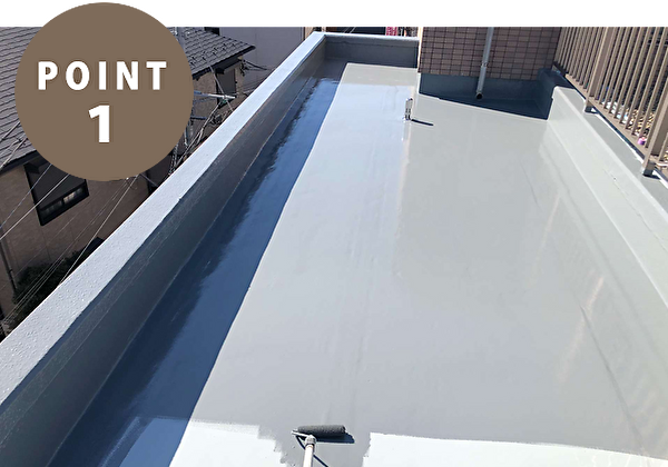 戸建ての防水工事の写真