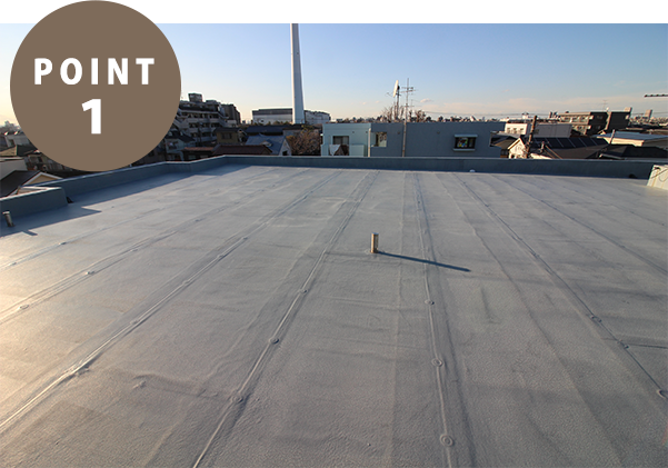 塩ビシート防水工事の写真