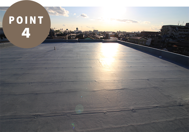 塩ビシート防水工事の写真