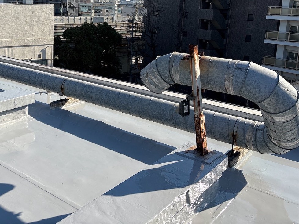 東京都大田区　Vアパート　屋上防水《企業様》